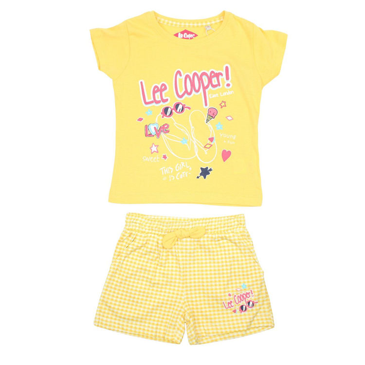Picture of LC11943 LEE COOPER GIRLS 100% COTTON TWO PIECE SET